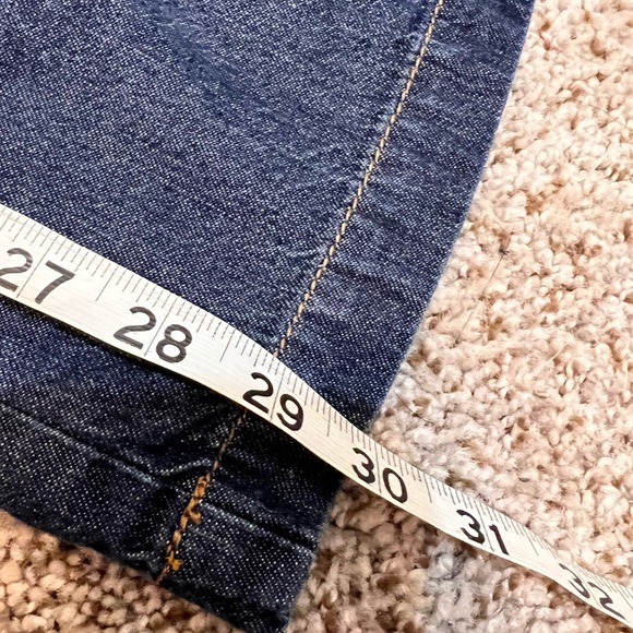 Dockers Wide Leg Medium Wash Mid Rise Denim Blue Jeans Women's Size 8S - Picture 11 of 11